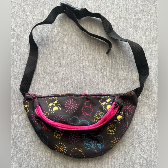 Sanrio LootCrate fanny pack belt bum sling waist bag hello kitty my melody black - Picture 1 of 9